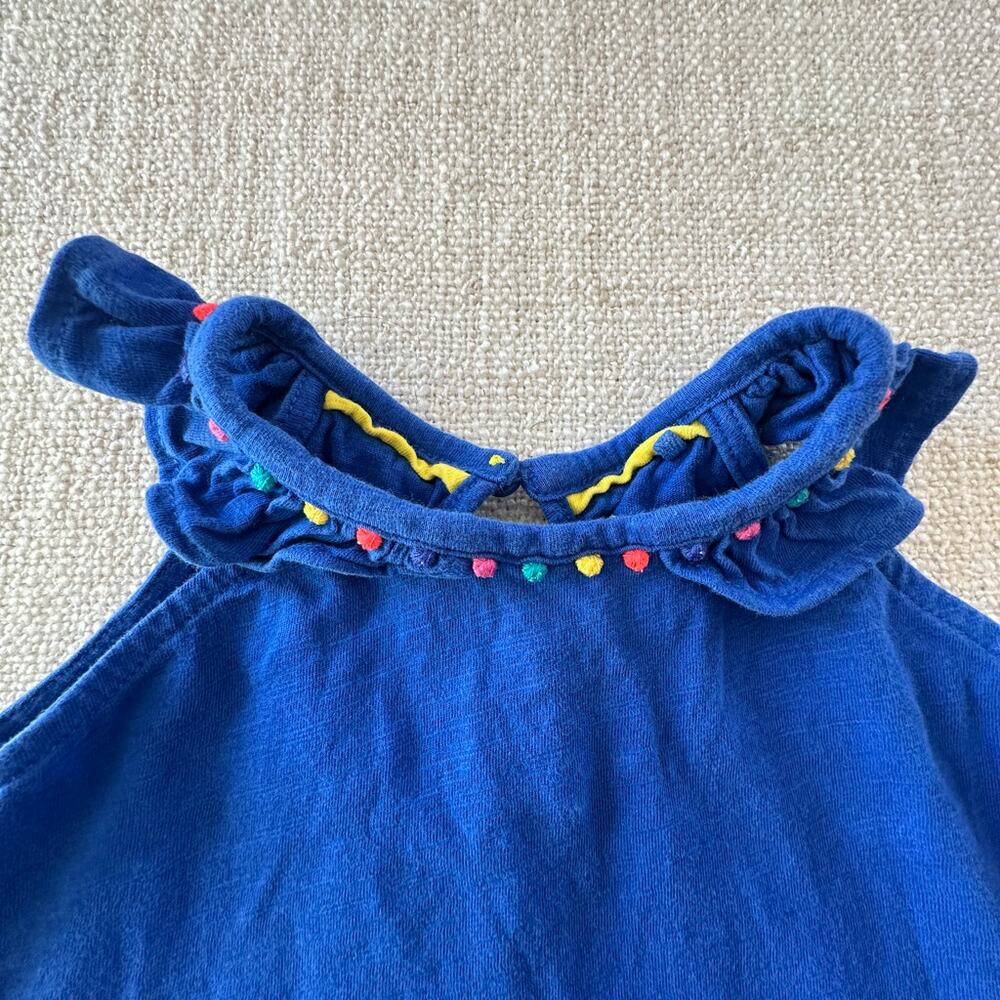 Mini Boden Blue Collared Tank GUC 2/3 - Picture 2 of 6